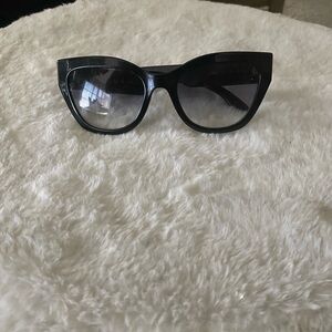 Longchamp Black Cat-Eye Sunglasses